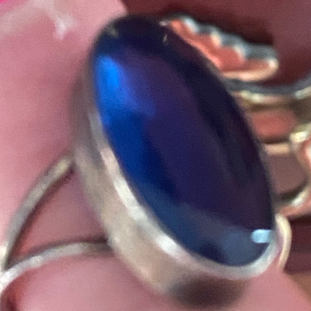 Blue stone ring - Picture 3 of 6